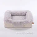 Warm Winter Dog Kennel With Square Fluff